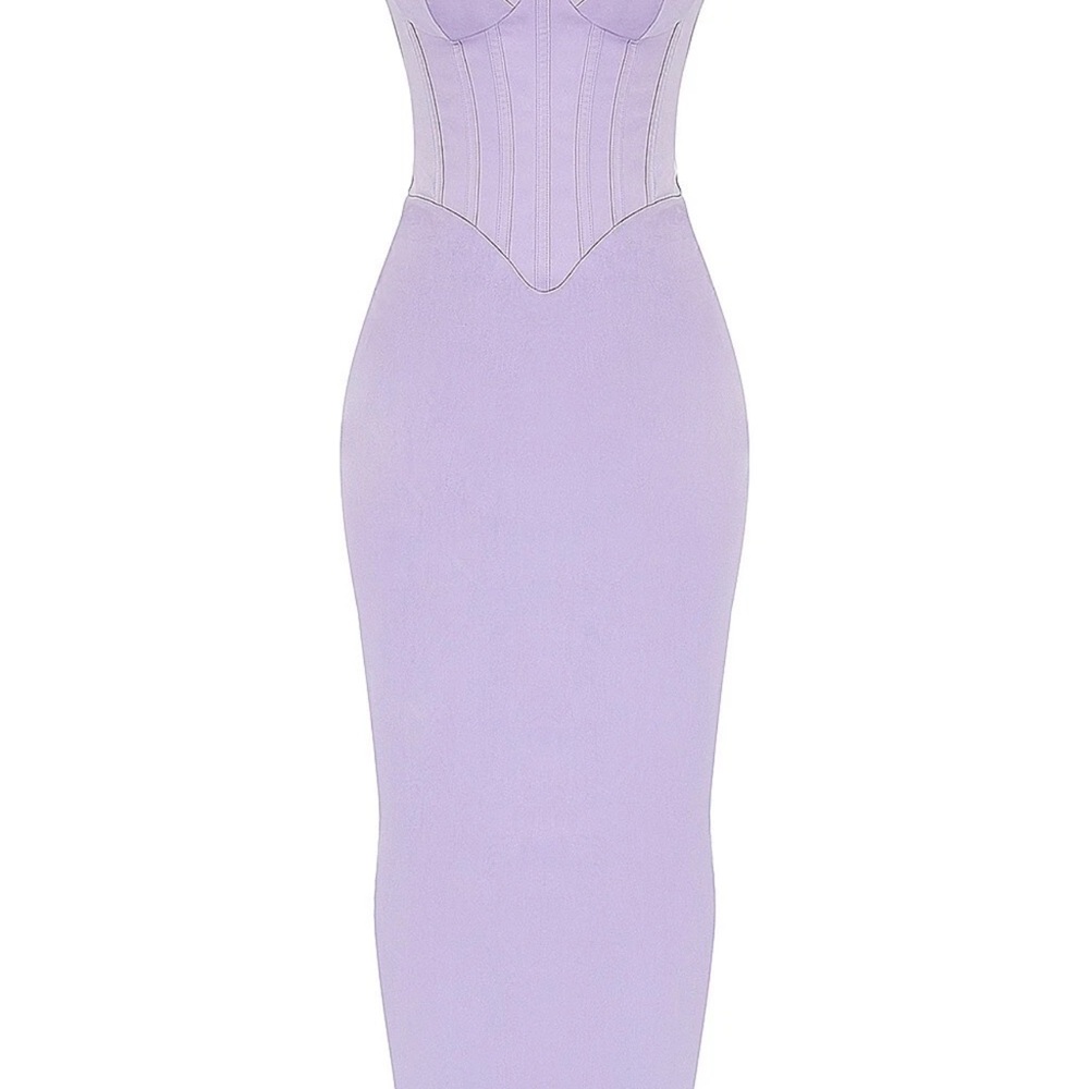 House of CB Lavender Corset Slip Dress orchid breeze small - Picture 7 of 13
